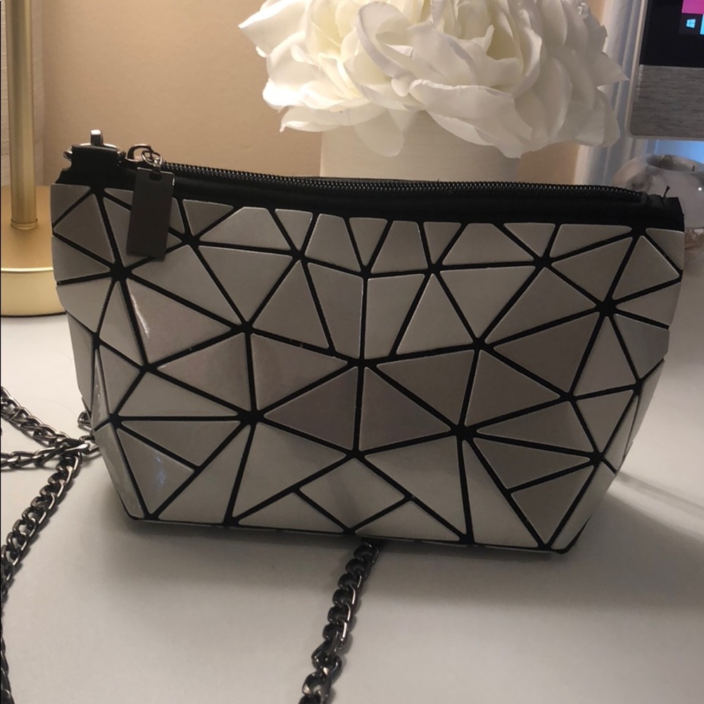 Metallic Silver Tote Bag NEW